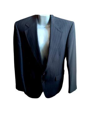 Vintage Western Suit 42R 34x32 Warren Sewell Pinstripe 2-Piece Set Jacket Pants